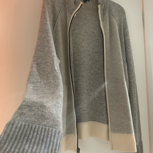 James Perse 100% Cashmere Zip Up Sweater - Picture 9 of 10